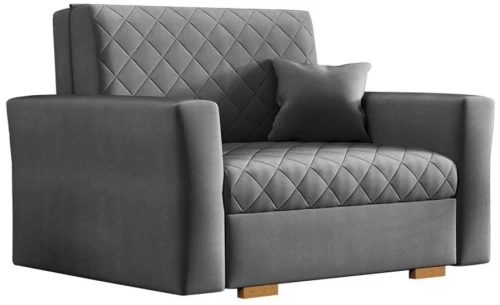 275795 ΠΟΛΥΘΡΟΝΑ - ΚΡΕΒΑΤΙ CARO I (115.00Χ96.00Χ83.00) ΓΚΡΙ