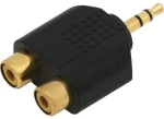 291411 ΑΝΤΑΠΤΟΡΑΣ 3.5MM STEREO - 2XRCA M/F ΕΠΙΧΡΥΣΩΜΕΝΟΣ
