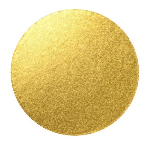 ΔΙΣΚΟΣ ΤΟΥΡΤΑΣ ΣΤΡΟΓΓΥΛΟΣ ΔΙΠΛΗΣ ΟΨΗΣ Ø 25cm ΧΡΥΣΟ - ΜΑΥΡΟ 3 ΤΕΜΑΧΙΑ