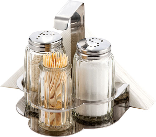 Αλατιέρα Σετ 4 Θέσεων Ιnox Ν766