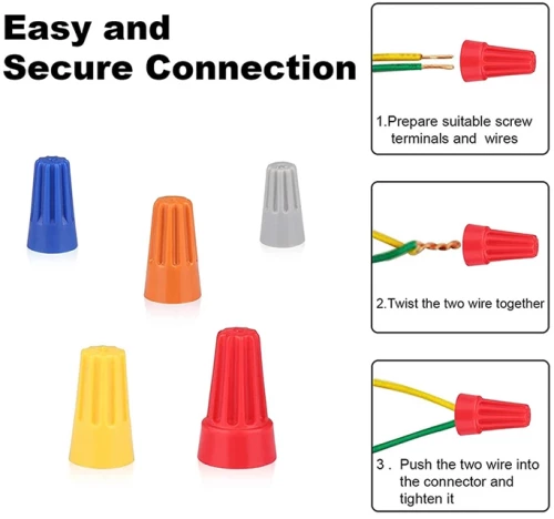 Σύνδεσμος καλωδίου twist-on P1 TOOL-0085  Φ8.6mmx15.2mm  κόκκινος  25τμχ