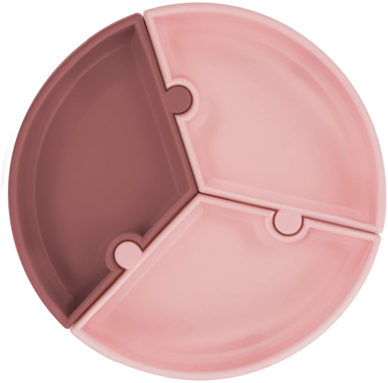 Πιάτο MinikOiOi Puzzle Pinky Pink/Velvet Rose