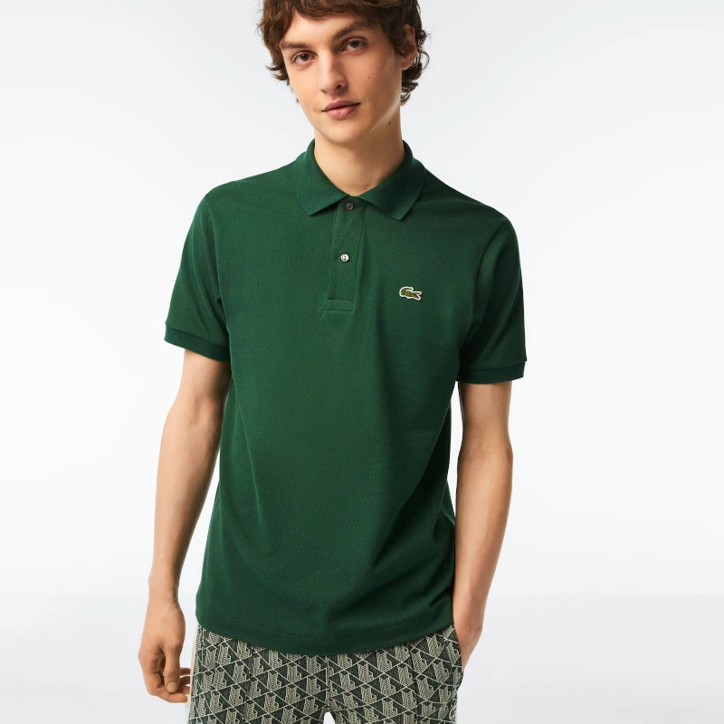 Polo μπλούζα ανδρική Lacoste Green