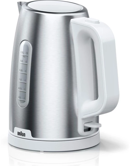 Braun WK1500 WH PurShine Βραστήρας 1.7lt 2200W silver white
