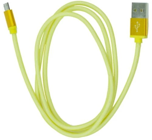 Καλώδιο Φόρτισης και Μεταφοράς Δεδομένων Metal USB σε MICRO USB - Χρυσό