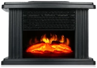 1000M2244 Επιτοίχιο Ηλεκτρικό Τζάκι 1000W 12x12cm Μαύρο