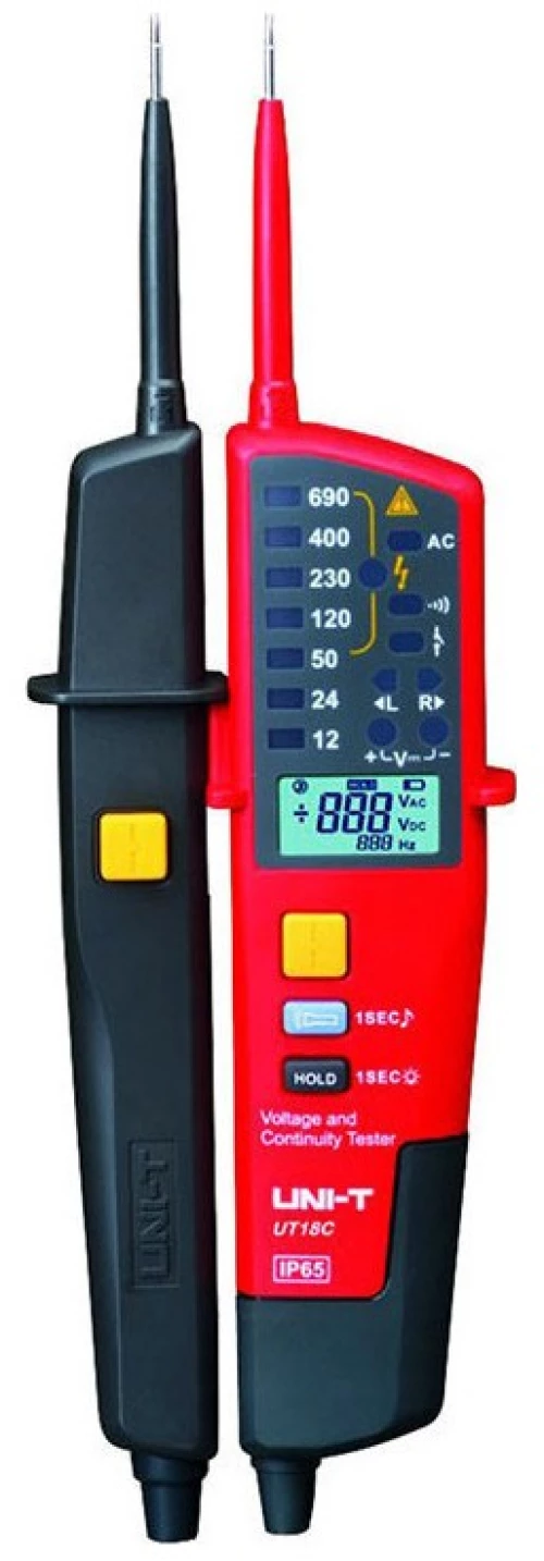 Uni-T Ανιχνευτής Τάσης UT18C AC/DC με Εύρος Μέτρησης 12 - 690V