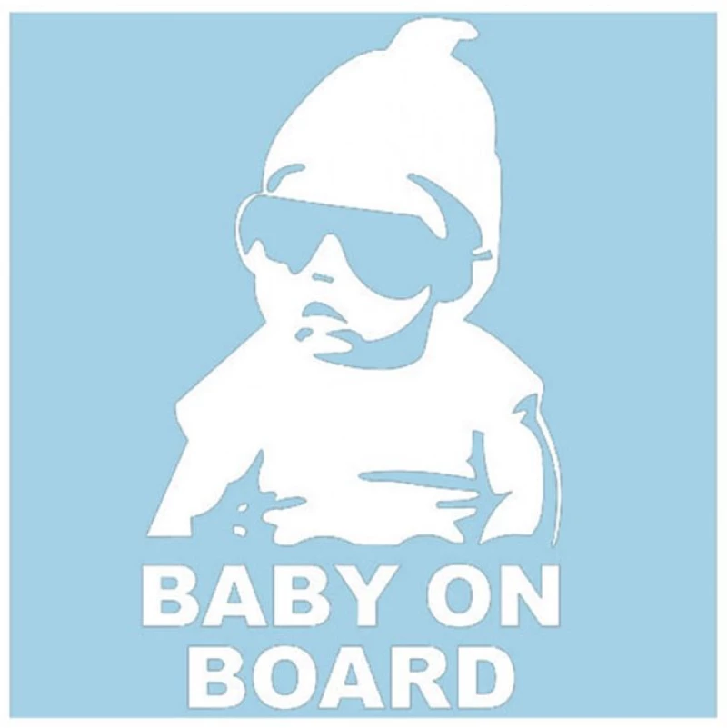 Αυτοκόλλητο "Baby On Board" Γαλάζιο - Λευκό 18x11cm 1Τμχ