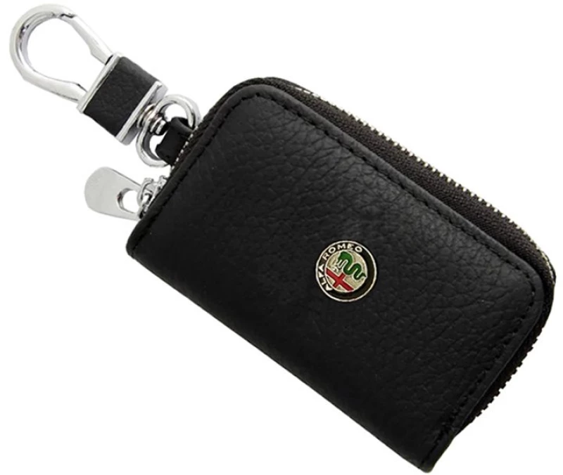 Μπρελόκ Δερμάτινο Με Κλειδοθήκη Alfa Romeo