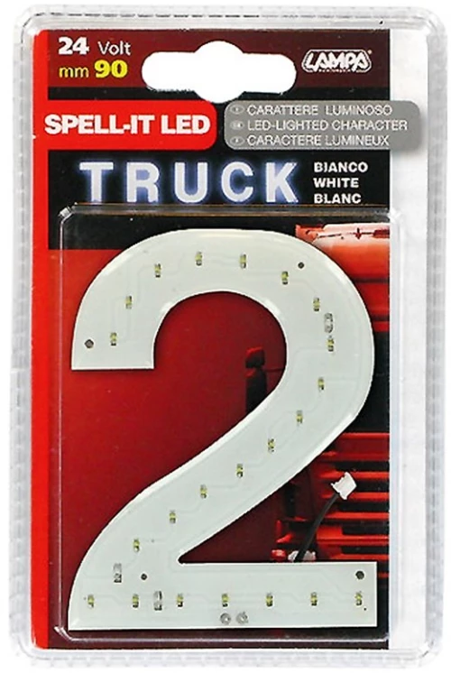ΑΡΙΘΜΟΣ 2 ΛΕΥΚΟ 24V LED