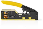 NEDIS CCGG89510BK CRIMP PLIERS CUTTING / PLIER / STRIPPING, RUBBER / STEEL BLACK / YELLOW