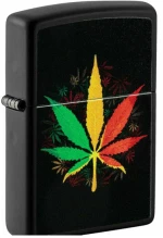 ZIPPO Αναπτήρας - Rasta Cannabis Design