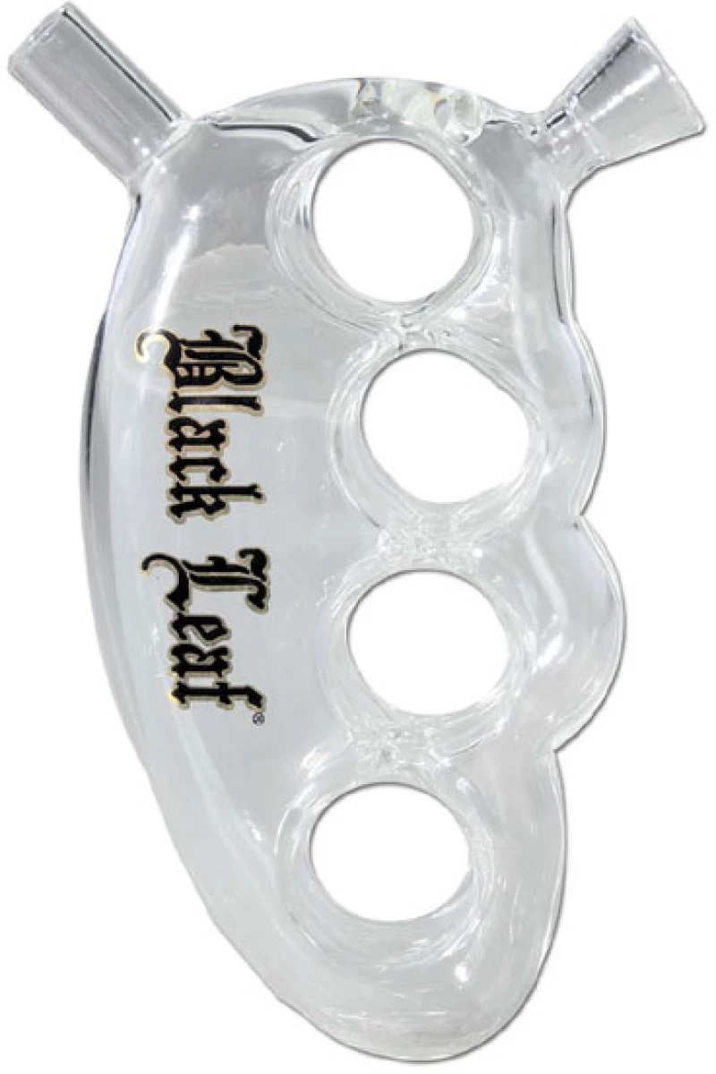 Νερόπιπα Black Leaf Γυάλινη «Knuckle Duster Pure» - 13x7cm