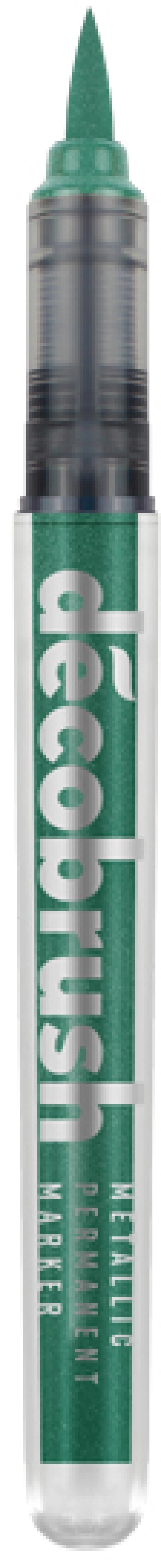 Μαρκαδόρος πινέλο Karin DecoBrush Green metallic