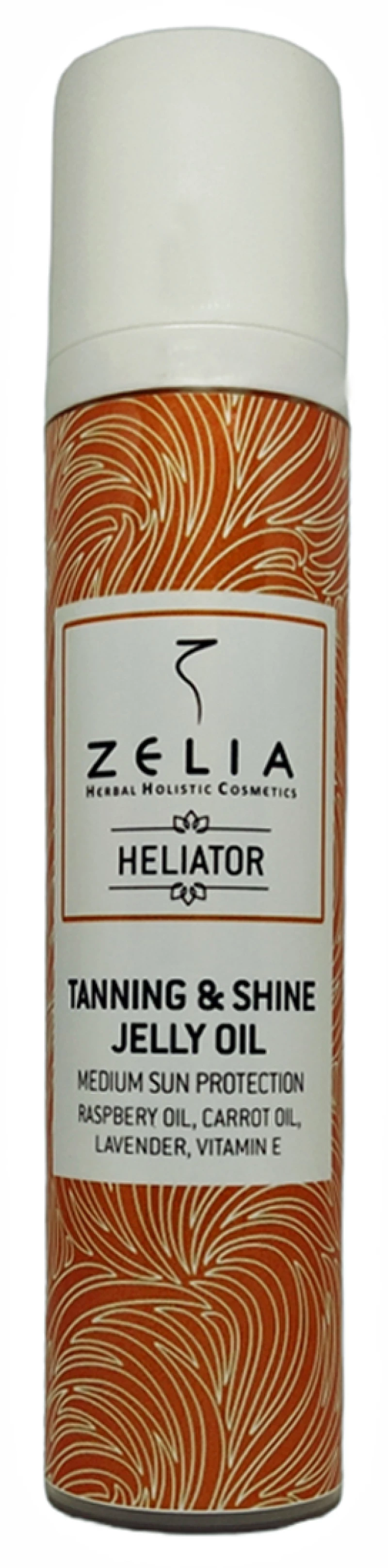 ZЄLIA | Tanning + Shine Jelly Oil με glitter ‘ELADION’ – 100 ml