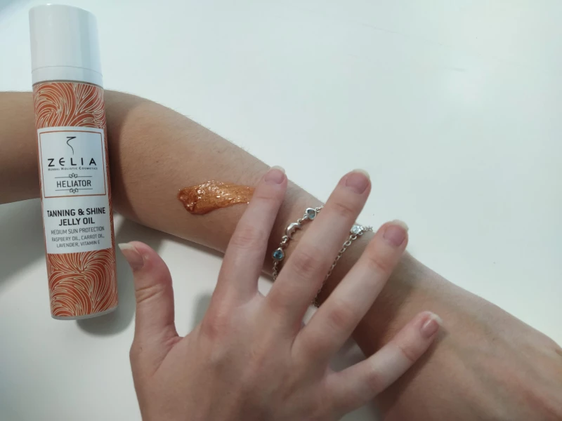 ZЄLIA | Tanning + Shine Jelly Oil με glitter ‘ELADION’ – 100 ml