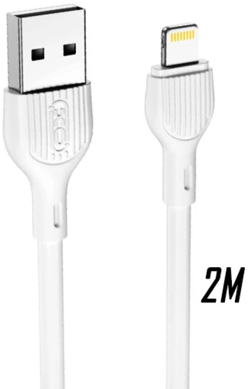 Xo nb200 2.4a usb καλώδιο lightning 2.0μ άσπρο