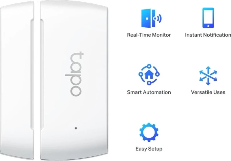 Tp-Link Smart Ασύρματη Μαγνητική Παγίδα Tapo T110, 868Mhz, Ver 1.0