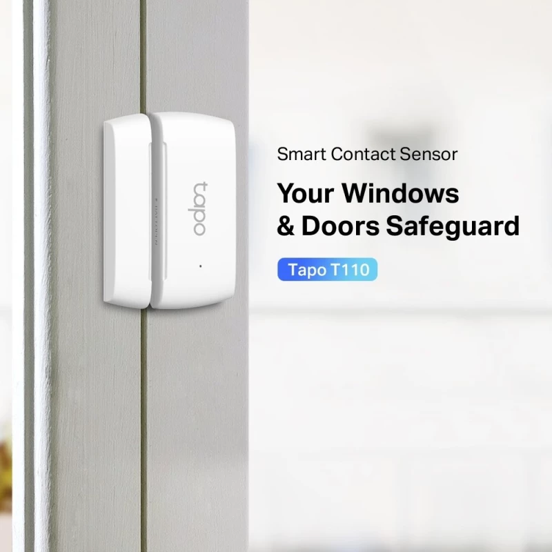 Tp-Link Smart Ασύρματη Μαγνητική Παγίδα Tapo T110, 868Mhz, Ver 1.0