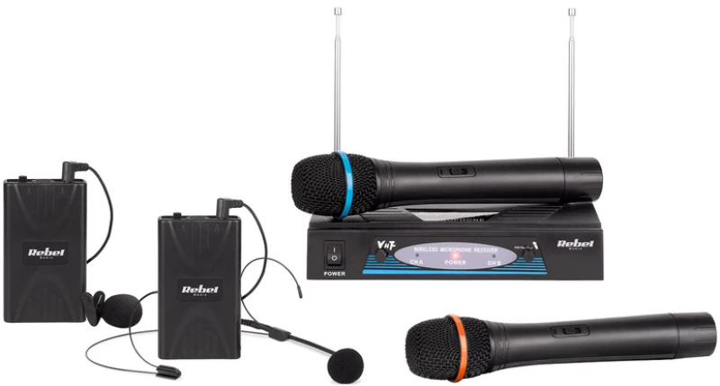 292219 ΜΙΚΡΟΦΩΝΟ 2 ΚΑΝΑΛΙΩΝ WIRELESS VHF 2ΧΕΙΡΟΣ Η 2ΠΕΤΟΥ Η 1+1
