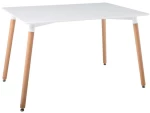 15408 ART TΡΑΠΕΖΙ ΤΡΑΠΕΖΑΡΙΑς ΚΟΥΖΙΝΑς - ΑΣΠΡΟ MDF 120x80x73cm