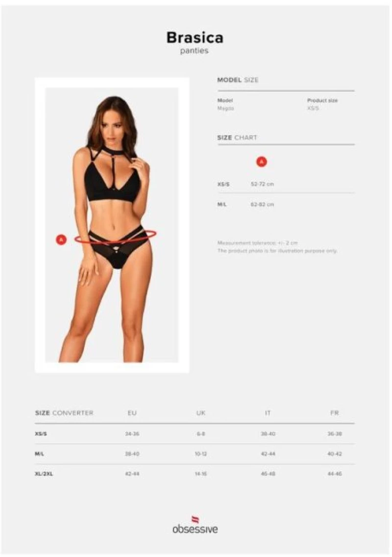 OBSESSIVE - BRASICA PANTIES XS/S