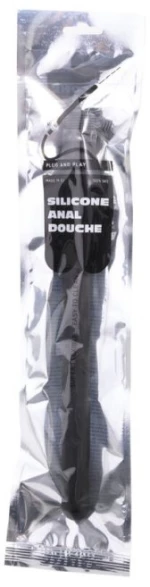 ΑΝΤΑΠΤΟΡΑΣ ΠΡΩΚΤΙΚΟΥ ΚΛΥΣΜΑΤΟΣ ALL BLACK SILICONE ANAL DOUCHE STOPPER 27CM