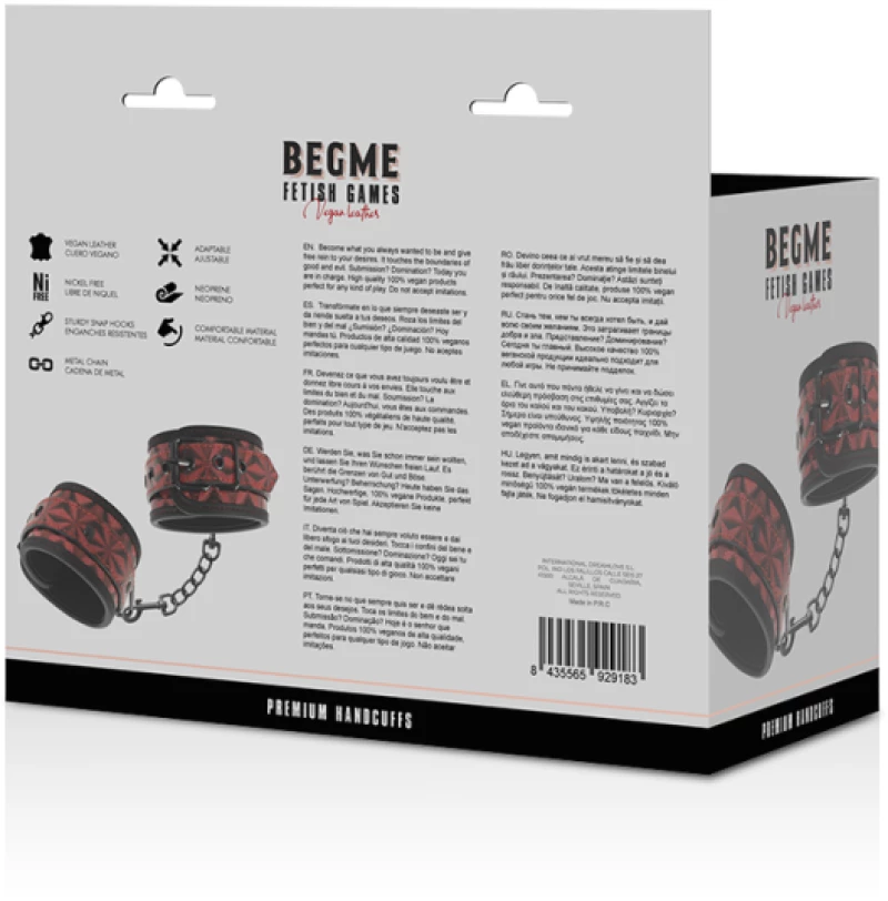 BEGME RED EDITION HAND CUFFS