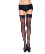 SHEER AND OPAQUE THIGH HIGHS