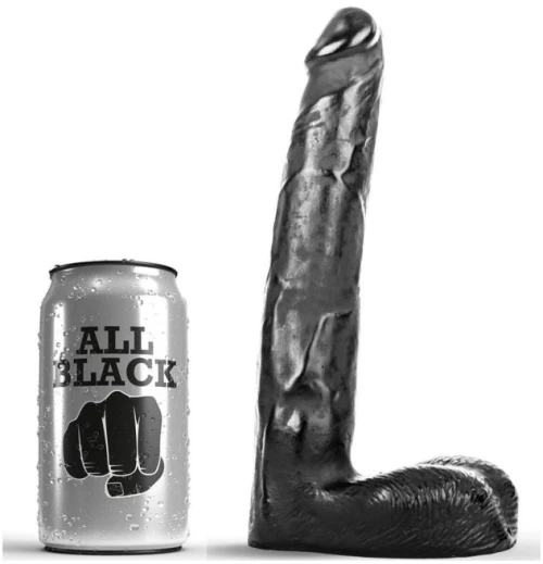 ALL BLACK DILDO 21CM