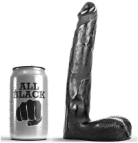 ALL BLACK DILDO 21CM