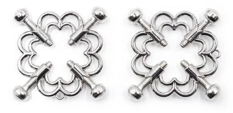 OHMAMA METALLIC NIPPLE CLAMPS FLOWER