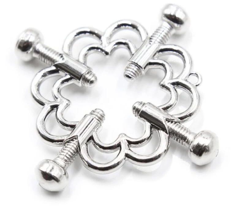 OHMAMA METALLIC NIPPLE CLAMPS FLOWER