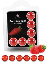 Brazilian Balls Set 6 Strawberry