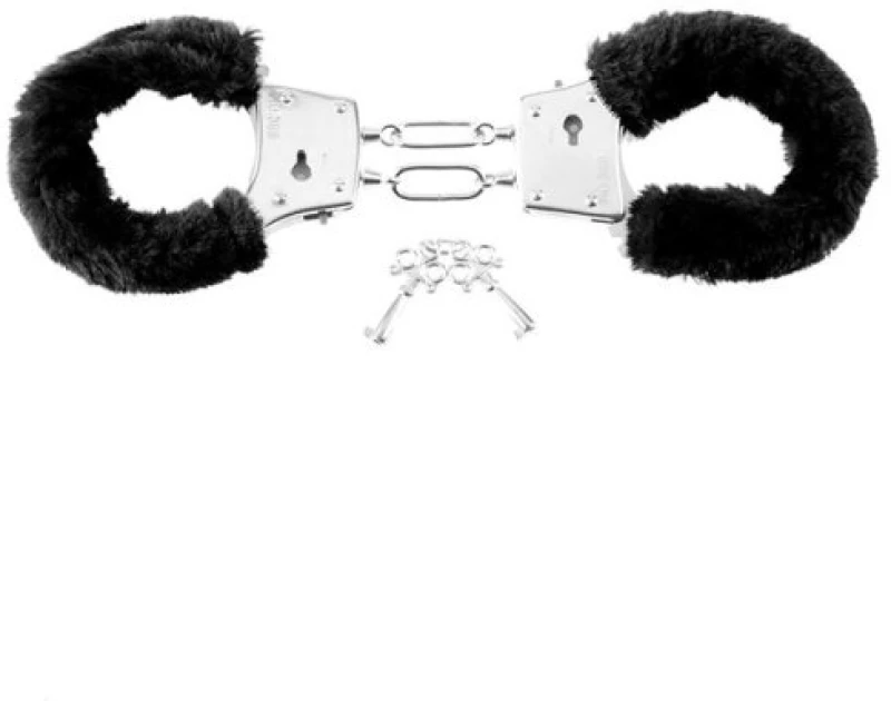 Beginners Furry Cuffs Black