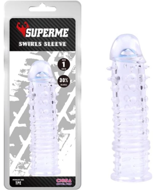 Swirls Sleeve-Clear
