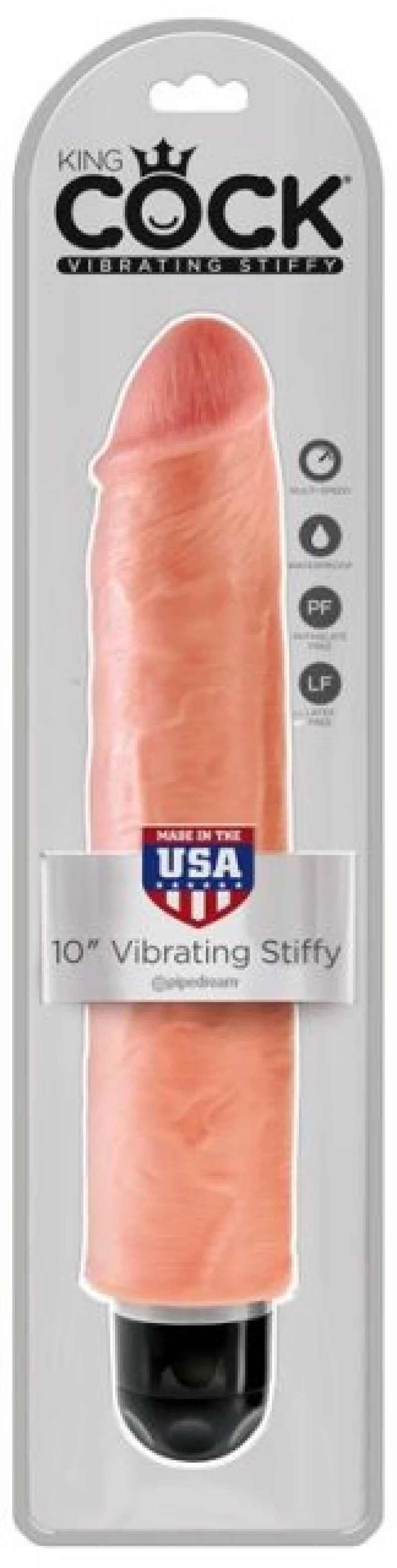 Δονητής King Cock Vibrating Stiffy 10 - Flesh