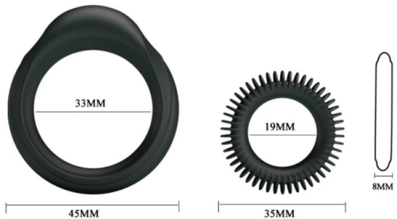 ΔΑΧΤΥΛΙΔΙΑ ΕΠΙΒΡΑΔΥΝΣΗΣ ΕΚΣΠΕΡΜΑΤΩΣΗΣ KIT SILICONE RINGS MANHOOD