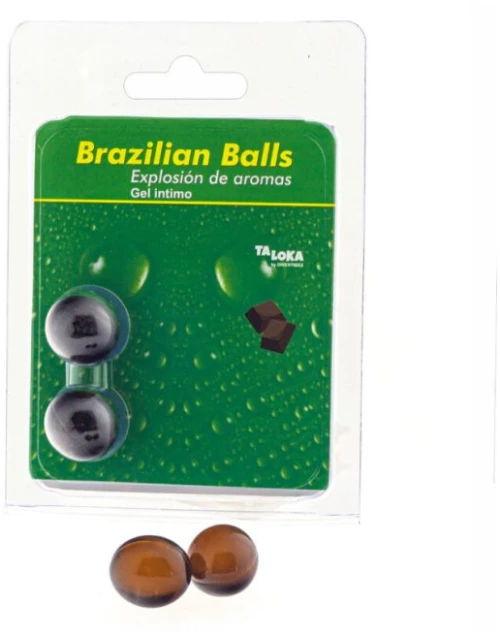 ΛΙΠΑΝΤΙΚΟ ΤΖΕΛ TALOKA - 2 BRAZILIAN BALLS CHOCOLATE INTIMATE GEL