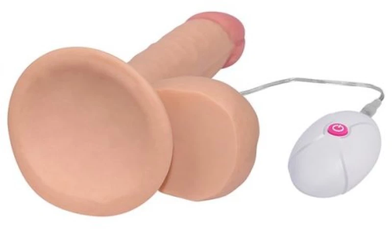 Dildo The Ultra Soft Dude with Vibration 7.5 Flesh