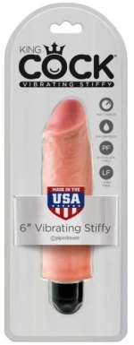 ΔΟΝΗΤΗΣ KING COCK 15.24 CM VIBRATING STIFFY - FLESH
