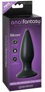Small Rechargeable Butt Plug Black