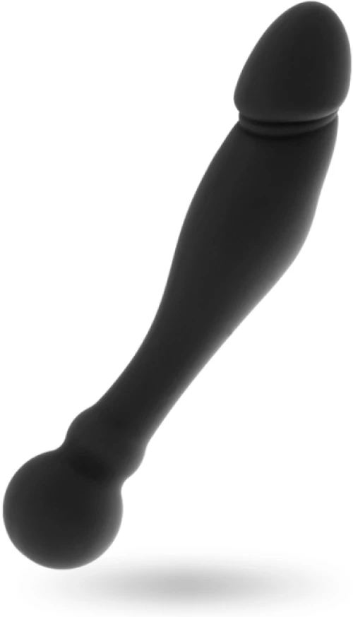 OHMAMA FLEXIBLE DOUBLE STIMULATING DILDO 18 CM