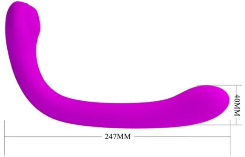 ΔΟΝΗΤΗΣ ΑΝΑΡΡΟΦΗΣΗΣ PRETTY LOVE ALEX VIBRATOR AND STIMULATOR - PURPLE