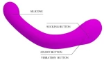 ΔΟΝΗΤΗΣ ΑΝΑΡΡΟΦΗΣΗΣ PRETTY LOVE ALEX VIBRATOR AND STIMULATOR - PURPLE