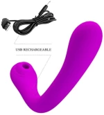 ΔΟΝΗΤΗΣ ΑΝΑΡΡΟΦΗΣΗΣ PRETTY LOVE ALEX VIBRATOR AND STIMULATOR - PURPLE