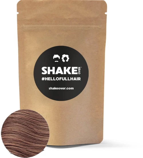 SHAKE OVER Hair Building Fibers Refill Pack, Μικρο-ίνες Κερατίνης 60gr Light Brown