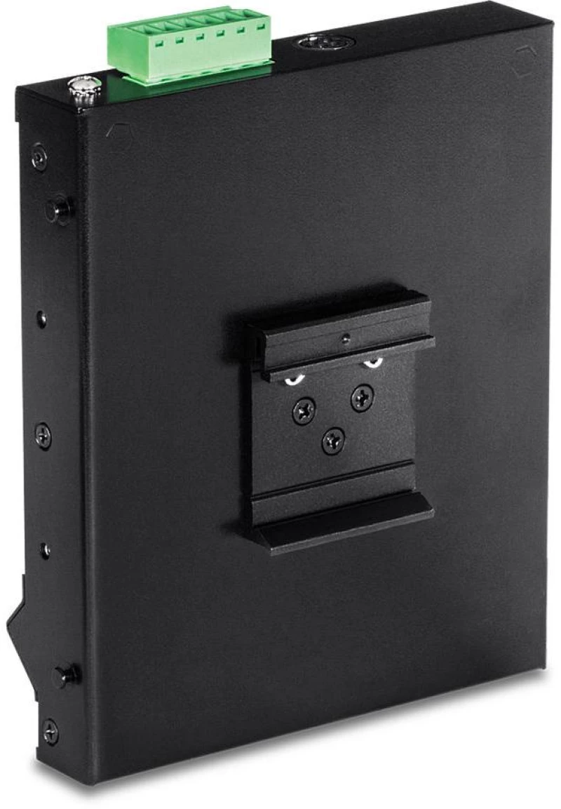 Network Switch Trendnet 6-Port Industrial Gigabit PoE+ WallMount Front Acc.