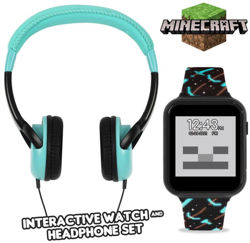 Minecraft Smart Watch Gift Set
