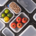 Foodies Πλαστικό Δοχείο Τροφίμων με Καπάκι 4000ml
